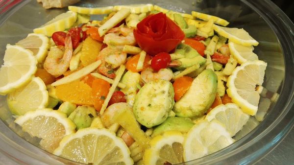 Salade exotique en saison